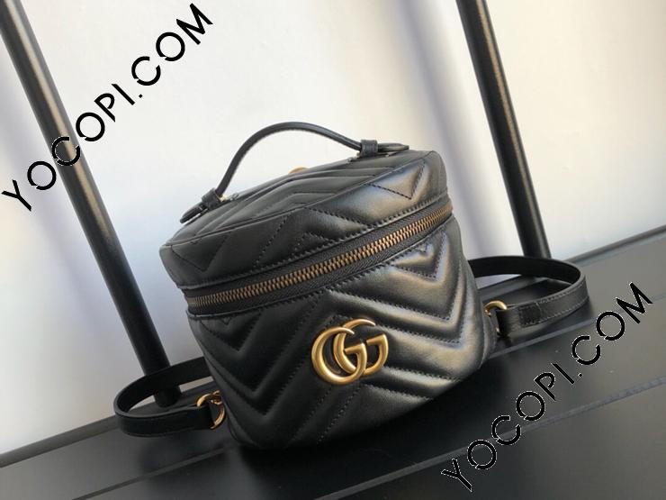 598594 DTDCT 1000】 GUCCI グッチ バッグ スーパーコピー 〔GGマーモント〕ミニ レディース バックパック 3色可選択 ブラック _グッチ バックパック_グッチ バッグ_グッチコピー_ブランドコピー優良店