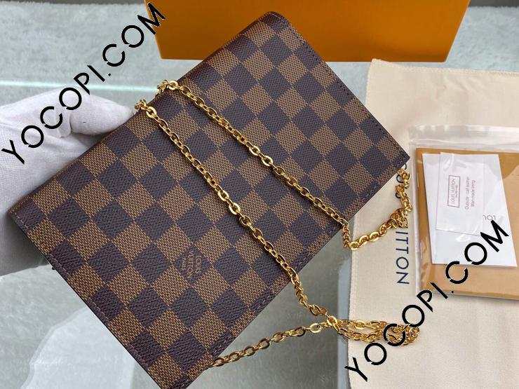 N60287】 LOUIS VUITTON ルイヴィトン ダミエ・エベヌ 財布 コピー ...