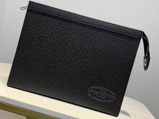 M30395】 LOUIS VUITTON ルイヴィトン タイガ バッグ コピー ポシェット・ヴォワヤージュ MM メンズ クラッチバッグ 2色可選択  ノワール_ルイヴィトン クラッチバッグ_ルイヴィトンバッグ_ルイヴィトンコピー_ブランドコピー優良店