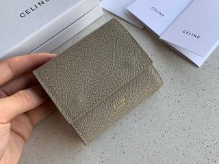 10B573BEL-S-1】 CELINE S級品 セリーヌ 財布 コピー スモール トリフォールドウォレット / グレインドカーフスキン レディース 三つ折り財布  4色可選択_セリーヌ財布_セリーヌ_ブランドコピー優良店