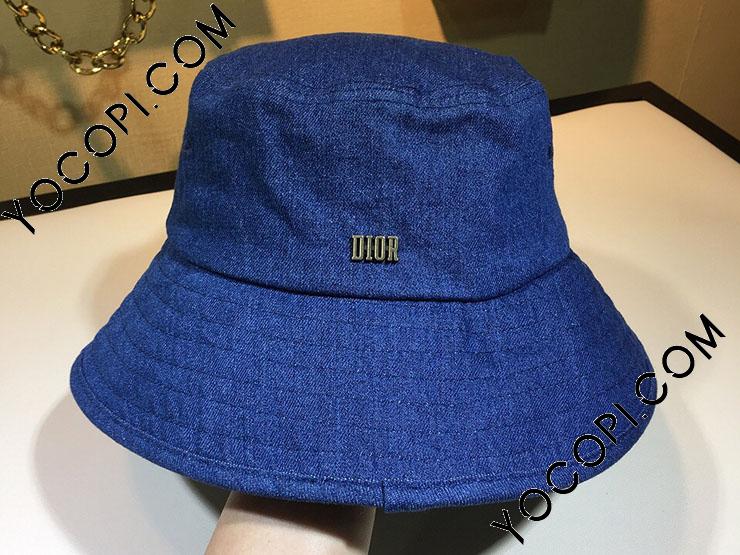 dior つば広ハット 帽子-