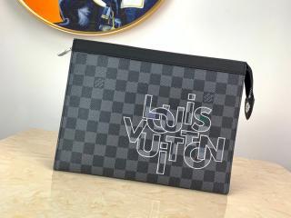 N60308】 LOUIS VUITTON ルイヴィトン ダミエ・グラフィット バッグ スーパーコピー POCHETTE VOYAGE ポシェット・ヴォワヤージュMM  メンズ クラッチバッグ_ルイヴィトン クラッチバッグ_ルイヴィトンバッグ_ルイヴィトンコピー_ブランドコピー優良店