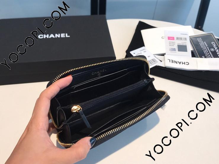 AP0948-6】 20新作 CHANEL 19 シャネル 財布 スーパーコピー ジップ ウォレット ラムスキン レディース ラウンドファスナー財布  7色可選択_シャネル スモール レザー グッズ_シャネルコピー_ブランドコピー優良店