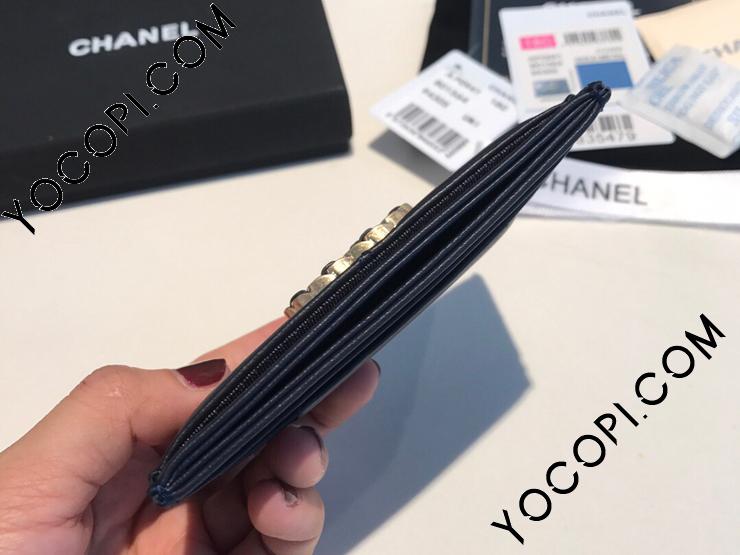 【AP1167-1】 CHANEL 19 シャネル 財布 コピー card holder カードケース ラムスキン レディース財布 7色可選択