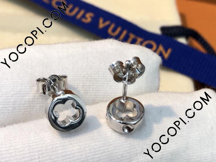 Louis Vuitton Empreinte ear studs, yellow gold (Q96578, Q96578)