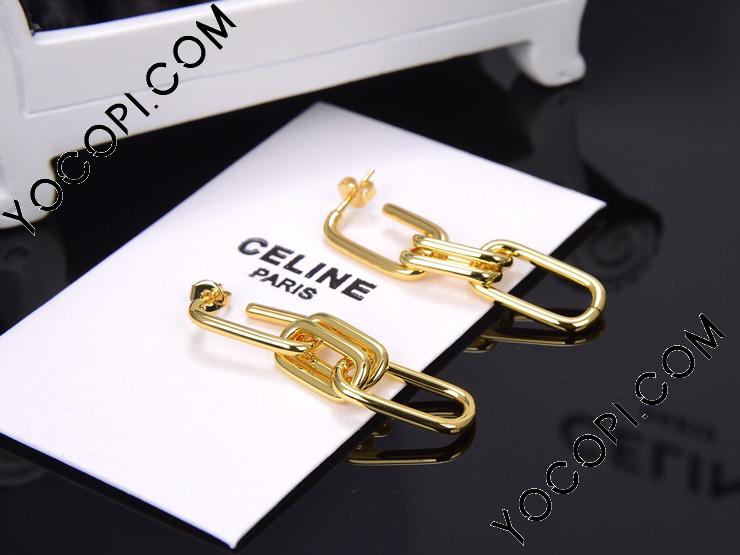 セリーヌ イヤリング チェーン 揺れる CELINE 長ピアス_アクセサリー