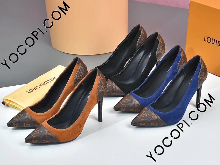 ルイヴィトン ハイヒール モノグラム 女性靴 ヒールの高さ10cm 3色選択 ...