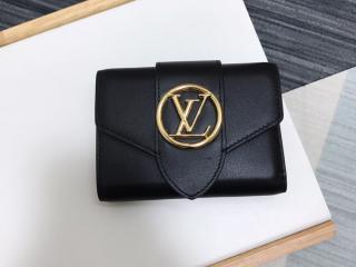 Louis Vuitton Pont Neuf LV Pont 9 Compact Wallet, Black