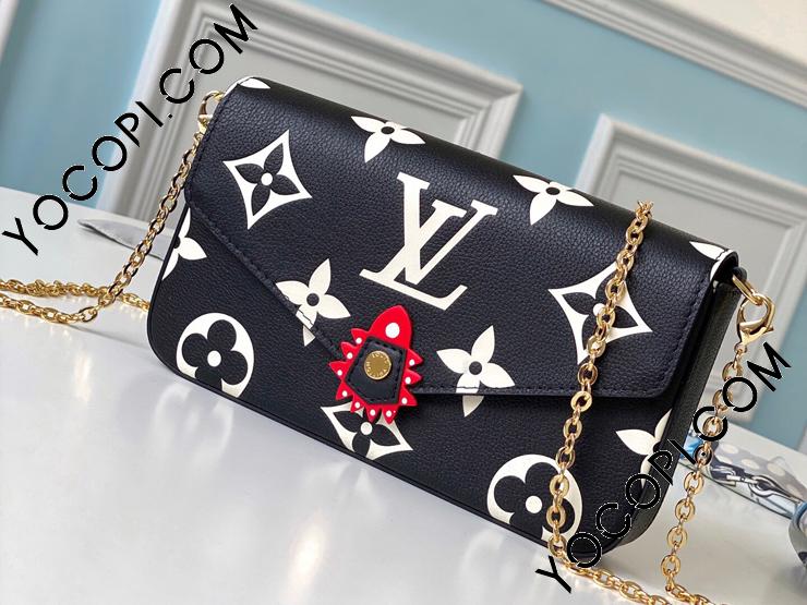 M69515】 LOUIS VUITTON ルイヴィトン モノグラム・アンプラント バッグ スーパーコピー 20新作 LV CRAFTY  POCHETTE FÉLICIE ポシェット・フェリシー レディース ショルダーバッグ_ルイヴィトン ショルダーバッグ_ルイヴィトンバッグ_ルイヴィトン コピー_ブランドコピー優良店