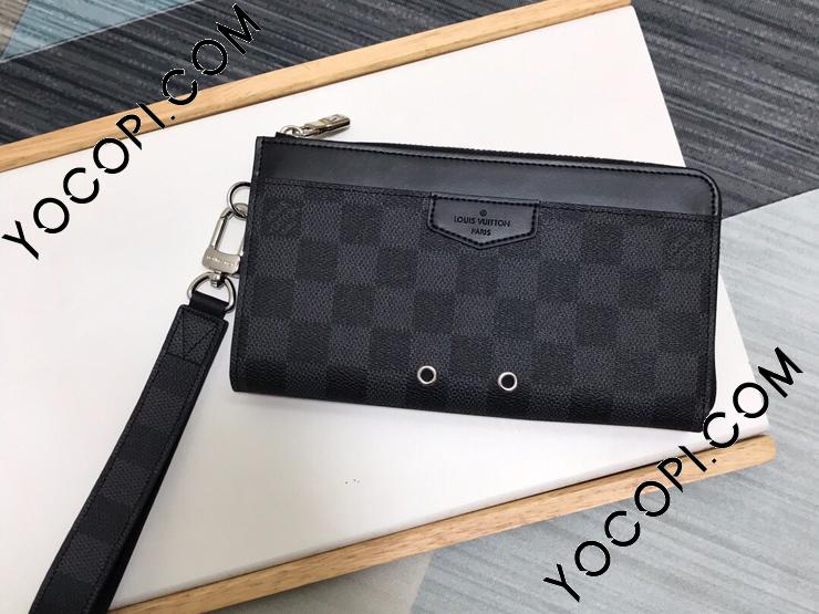 N60379】 LOUIS VUITTON ルイヴィトン ダミエ・グラフィット 長財布 ...