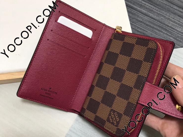 N60381】 LOUIS VUITTON ルイヴィトン ダミエ・エベヌ 財布 コピー 
