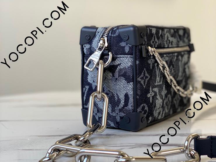 M80033】 LOUIS VUITTON ルイヴィトン モノグラム・タペストリー バッグ コピー 20新作 MINI SOFT TRUNK ミニ・ ソフトトランク メンズ ショルダーバッグ_ルイヴィトン メンズ バッグ_ルイヴィトンバッグ_ルイヴィトンコピー_ブランドコピー優良店