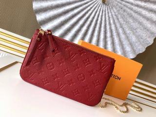 ☆最愛二手精品☆ LOUIS VUITTON LV FOLD ME 近全新原花字紋老花拼原皮