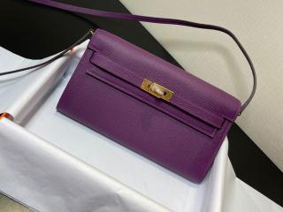 【togo215-5】 Hermes エルメス ケリー 長財布 スーパーコピー Kelly To Go ポシェット ケリー クラシック・トゥー・ゴー 二つ折り財布 25色可選択