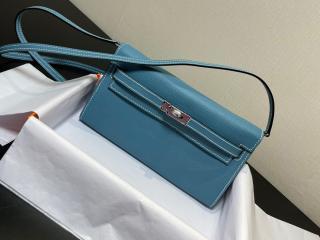 【togo215-17】 Hermes エルメス ケリー 長財布 コピー Kelly To Go ポシェット ケリー クラシック・トゥー・ゴー 二つ折り財布 25色可選択