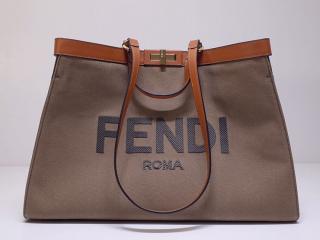 x-tote-04】 FENDI フェンディ バッグ コピー PEEKABOO X-TOTE ピーカブー エックストート キャンバス レディース トート バッグ_フェンディ バッグ_フェンディコピー_ブランドコピー優良店