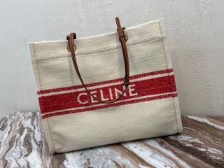 190062DHW.02NT】 CELINE セリーヌ バッグ コピー 21新作 サントロペ ホリゾンタル カバ / プリント キャンバス &  カーフスキン ナチュラル / タン トートバッグ_セリーヌバッグ_セリーヌ_ブランドコピー優良店