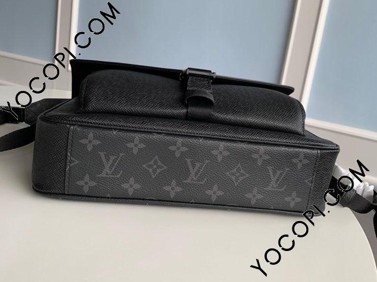 M30746】 LOUIS VUITTON ルイヴィトン モノグラム・エクリプス バッグ スーパーコピー 21新作 NEW MESSENGER  メッセンジャー メンズ ショルダーバッグ 2色可選択 ノワール_ルイヴィトン メンズ バッグ_ルイヴィトンバッグ_ルイヴィトン コピー_ブランドコピー優良店