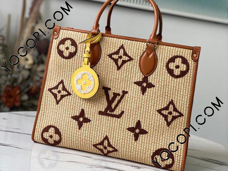 M57707】 LOUIS VUITTON ルイヴィトン モノグラム・ラフィア バッグ ...