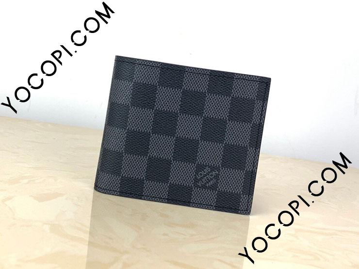 N63336】 LOUIS VUITTON ルイヴィトン ダミエ・グラフィット 財布 ...
