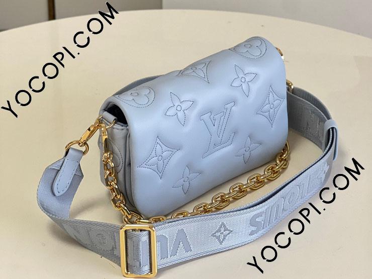 M81399】 LOUIS VUITTON ルイヴィトン モノグラム・パターン バッグ コピー 22新作 WALLET ON STRAP ウォレット  オン ストラップ レディース ショルダーバッグ ブルー グラシエール_ルイヴィトン ショルダーバッグ_ルイヴィトンバッグ_ルイヴィトンコピー_ブランドコピー  ...