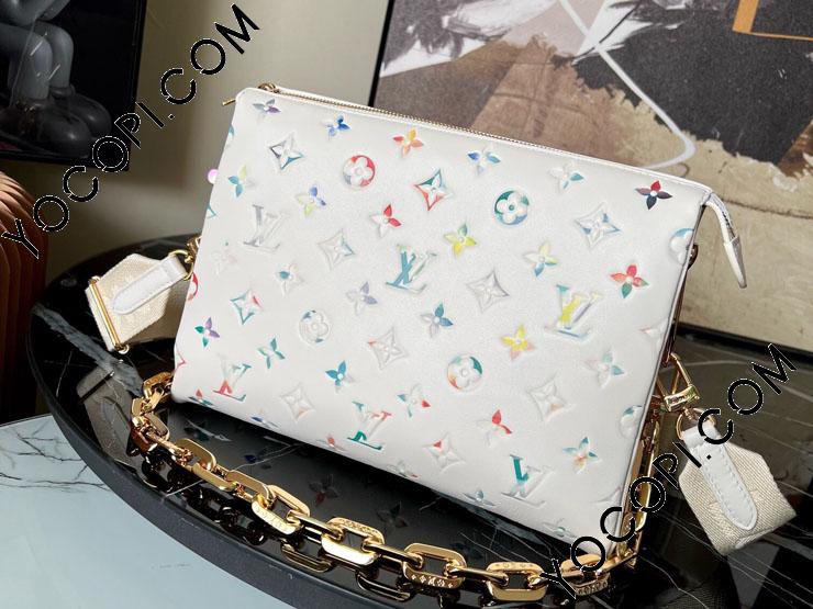 M21209】 LOUIS VUITTON ルイヴィトン モノグラム・パターン バッグ スーパーコピー 22新作 COUSSIN クッサン PM  レディース ショルダーバッグ ブロン_ルイヴィトン ショルダーバッグ_ルイヴィトンバッグ_ルイヴィトンコピー_ブランドコピー優良店