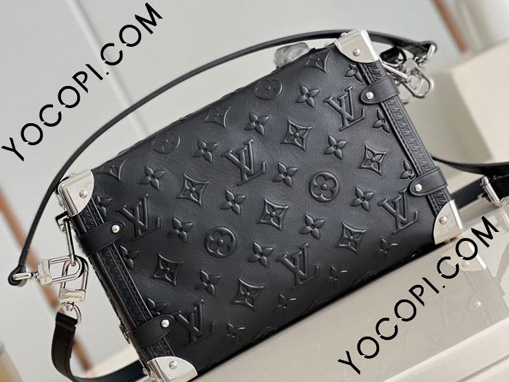 M21709】 LOUIS VUITTON ルイヴィトン バッグ モノグラム・パターン スーパーコピー 22新作 SIDE TRUNK サイドトランク  レディース ショルダーバッグ ノワール_ルイヴィトン ショルダーバッグ_ルイヴィトンバッグ_ルイヴィトンコピー_ブランドコピー優良店