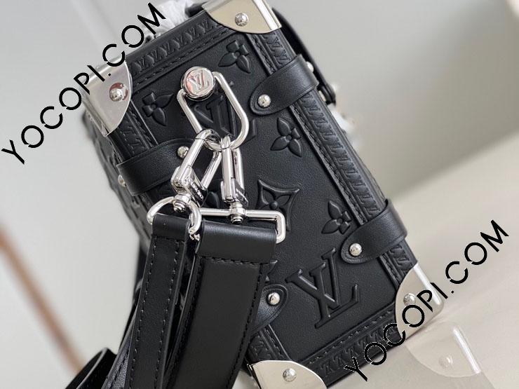 M21709】 LOUIS VUITTON ルイヴィトン バッグ モノグラム・パターン スーパーコピー 22新作 SIDE TRUNK サイドトランク  レディース ショルダーバッグ ノワール_ルイヴィトン ショルダーバッグ_ルイヴィトンバッグ_ルイヴィトンコピー_ブランドコピー優良店