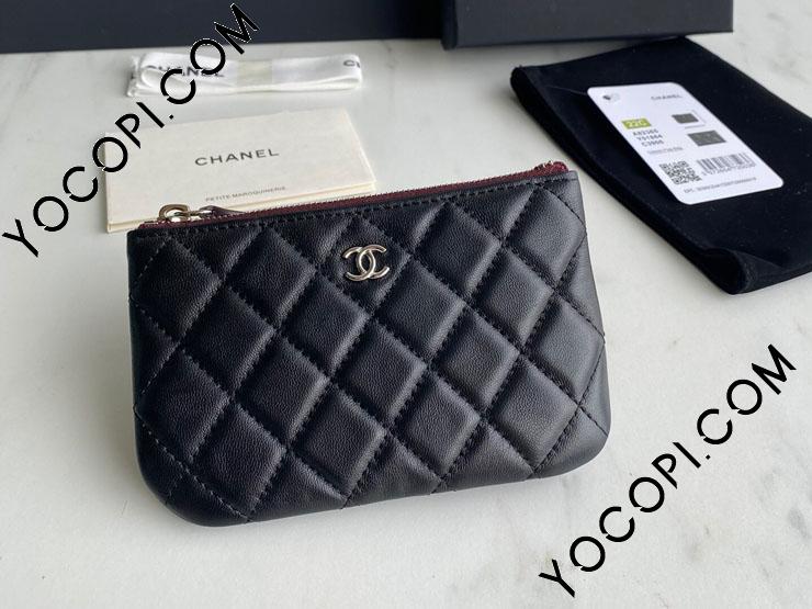 A82365 Y01480 C3906】 CHANEL シャネル 財布 コピー 23年新作 pouch クラシック ミニ ポーチ ブラック  ゴールド/シルバー金具 可選_シャネル スモール レザー グッズ_シャネルコピー_ブランドコピー優良店