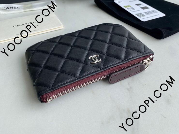 A82365 Y01480 C3906】 CHANEL シャネル 財布 コピー 23年新作 pouch クラシック ミニ ポーチ ブラック ゴールド/シルバー金具  可選_シャネル スモール レザー グッズ_シャネルコピー_ブランドコピー優良店