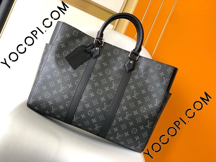 M46451】 LOUIS VUITTON ルイヴィトン モノグラム・エクリプス バッグ スーパーコピー 23新作 SAC PLAT サックプラ 24H  メンズ トートバッグ_ルイヴィトン メンズ バッグ_ルイヴィトンバッグ_ルイヴィトンコピー_ブランドコピー優良店