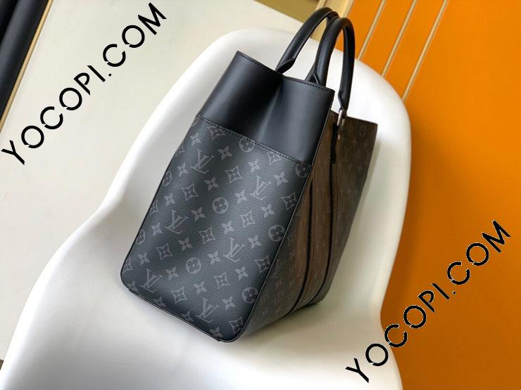 M46451】 LOUIS VUITTON ルイヴィトン モノグラム・エクリプス バッグ スーパーコピー 23新作 SAC PLAT サックプラ 24H  メンズ トートバッグ_ルイヴィトン メンズ バッグ_ルイヴィトンバッグ_ルイヴィトンコピー_ブランドコピー優良店