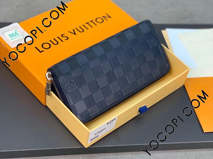 N60503】 LOUIS VUITTON ルイヴィトン ダミエ・アンフィニ 長財布 コピー 23新作 ジッピーウォレット・ヴェルティカル メンズ  ラウンドファスナー財布_ヴィトン ラウンドファスナー財布_ルイヴィトン 財布_ルイヴィトンコピー_ブランドコピー優良店