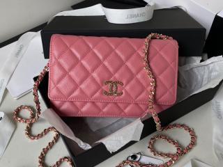 AP3180-3】 CHANEL シャネル バッグ スーパーコピー 23新作 チェーンウォレット グレインド シャイニー カーフスキン  ショルダーバッグ_シャネル バッグ_シャネルコピー_ブランドコピー優良店