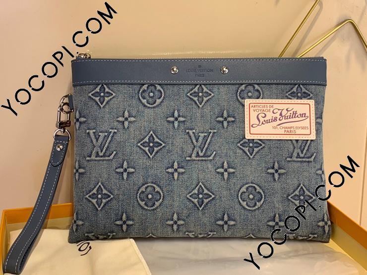 M82313】 LOUIS VUITTON ルイヴィトン モノグラム・ウォッシュ バッグ コピー 23新作 Pochette To-Go ポシェット・ トゥ・ゴー メンズ クラッチバッグ_ルイヴィトン クラッチバッグ_ルイヴィトンバッグ_ルイヴィトンコピー_ブランドコピー優良店