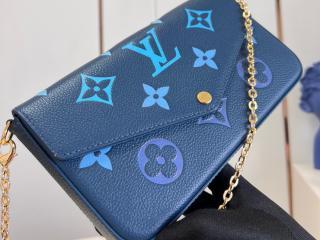 M82349】 LOUIS VUITTON ルイヴィトン モノグラム・アンプラント バッグ コピー 23新作 POCHETTE FÉLICIE  ポシェット・フェリシー レディース ショルダーバッグ_ルイヴィトン ショルダーバッグ_ルイヴィトンバッグ_ルイヴィトンコピー_ブランドコピー優良店