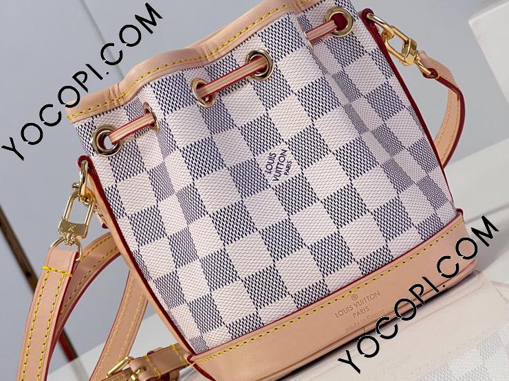 N40511】 LOUIS VUITTON ルイヴィトン ダミエ・アズール バッグ スーパーコピー 23新作 NANO NOÉ ナノ・ノエ レディース  ショルダーバッグ_ルイヴィトン ショルダーバッグ_ルイヴィトンバッグ_ルイヴィトンコピー_ブランドコピー優良店