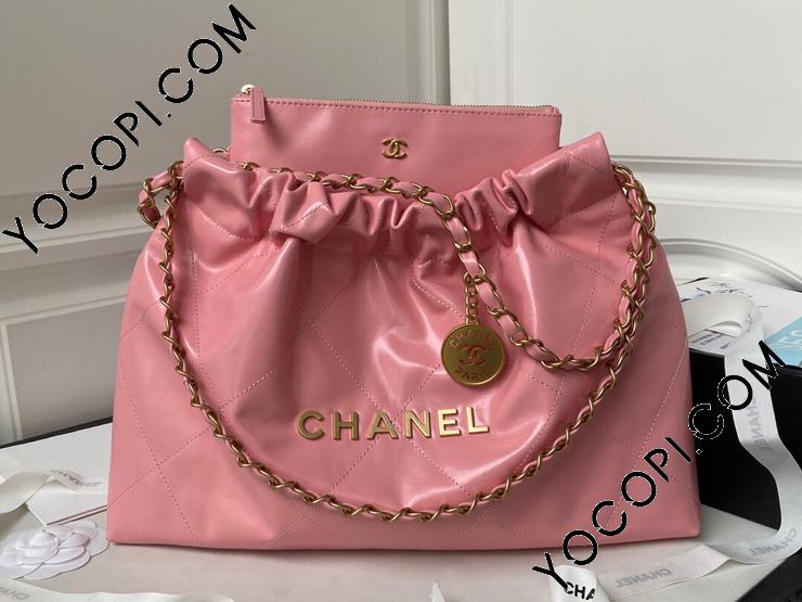 AS4486-2】 CHANEL 22 シャネル バッグ コピー 23年新作 ハンドバッグ シャイニー カーフスキン レディース ショルダーバッグ_シャネル  バッグ_シャネルコピー_ブランドコピー優良店