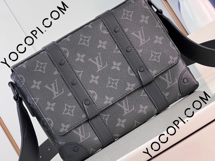 M45727】 LOUIS VUITTON ルイヴィトン モノグラム・エクリプス バッグ スーパーコピー 23新作 Trunk トランク・メッセンジャー  PM メンズ ショルダーバッグ_ルイヴィトン メンズ バッグ_ルイヴィトンバッグ_ルイヴィトンコピー_ブランドコピー優良店