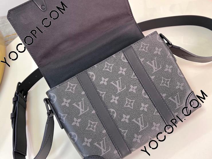 M45727】 LOUIS VUITTON ルイヴィトン モノグラム・エクリプス バッグ スーパーコピー 23新作 Trunk トランク・メッセンジャー  PM メンズ ショルダーバッグ_ルイヴィトン メンズ バッグ_ルイヴィトンバッグ_ルイヴィトンコピー_ブランドコピー優良店