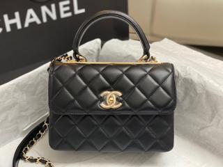 【AS4654-6】 CHANEL シャネル バッグ スーパーコピー 24 Cruise トップハンドル フラップ バッグ ラムスキン レディース ショルダーバッグ 6色可選択