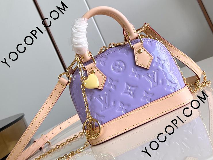 M82974】 LOUIS VUITTON ルイヴィトン モノグラム・ヴェルニ バッグ スーパーコピー 24新作 LV リミックス Nano Alma  ナノ・アルマ ショルダーバッグ_ルイヴィトン ショルダーバッグ_ルイヴィトンバッグ_ルイヴィトンコピー_ブランドコピー優良店