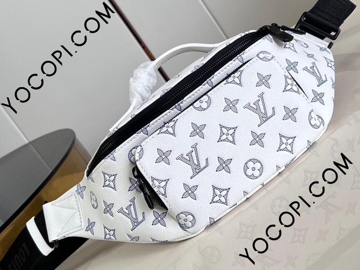 M25227】 LOUIS VUITTON ルイヴィトン モノグラム・シャドウ バッグ スーパーコピー 24新作 RUSH ラッシュ・バムバッグ メンズ  ショルダーバッグ_ルイヴィトン メンズ バッグ_ルイヴィトンバッグ_ルイヴィトンコピー_ブランドコピー優良店