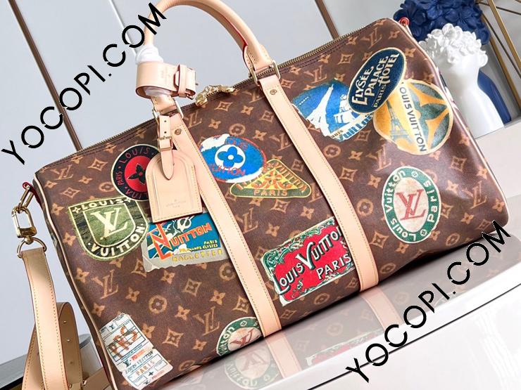 M24960】 LOUIS VUITTON ルイヴィトン モノグラム バッグ コピー 24新作 keepall フライト・モード キーポル 45  ボストンバッグ_ルイヴィトン ボストンバッグ_ルイヴィトンバッグ_ルイヴィトンコピー_ブランドコピー優良店