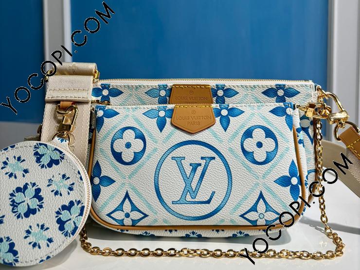 M25374】 LOUIS VUITTON ルイヴィトン モノグラム・タイル バッグ コピー 24新作 ミュルティ・ポシェット・アクセソワール  レディース ショルダーバッグ_ルイヴィトン ショルダーバッグ_ルイヴィトンバッグ_ルイヴィトンコピー_ブランドコピー優良店