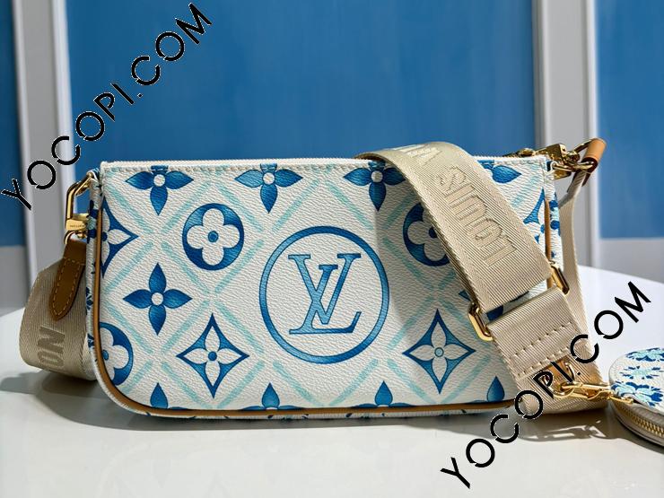 M25374】 LOUIS VUITTON ルイヴィトン モノグラム・タイル バッグ コピー 24新作 ミュルティ・ポシェット・アクセソワール  レディース ショルダーバッグ_ルイヴィトン ショルダーバッグ_ルイヴィトンバッグ_ルイヴィトンコピー_ブランドコピー優良店