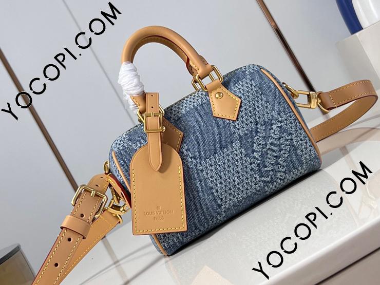 N40682】 LOUIS VUITTON ルイヴィトン ダミエ・デニム バッグ コピー 24新作 SPEEDY スピーディ・バンドリエール 18  レディース ショルダーバッグ_ルイヴィトン ショルダーバッグ_ルイヴィトンバッグ_ルイヴィトンコピー_ブランドコピー優良店