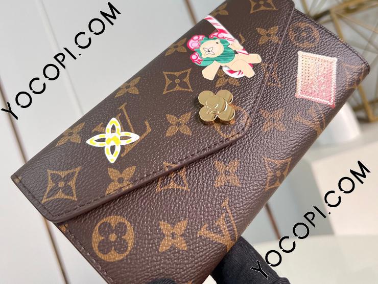 M12207】 LOUIS VUITTON ルイヴィトン モノグラム 長財布 コピー 24新作 sarah ポルトフォイユ・サラ NM レディース  二つ折り財布_ルイヴィトン 二つ折り財布_ルイヴィトン 財布_ルイヴィトンコピー_ブランドコピー優良店