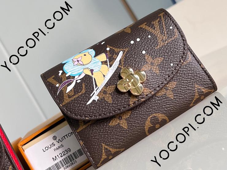 M12239】 LOUIS VUITTON ルイヴィトン モノグラム 財布 スーパーコピー 24新作 ROSALIE ポルトモネ・ロザリ レディース  二つ折り財布_ルイヴィトン 二つ折り財布_ルイヴィトン 財布_ルイヴィトンコピー_ブランドコピー優良店