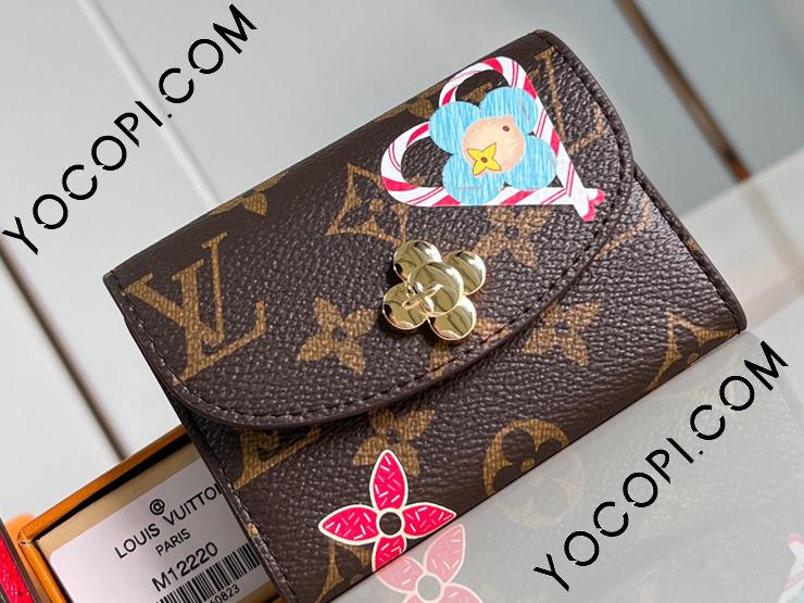 M12220】 LOUIS VUITTON ルイヴィトン モノグラム 財布 コピー 24新作 ROSALIE ポルトモネ・ロザリ レディース 二 つ折り財布_ルイヴィトン 二つ折り財布_ルイヴィトン 財布_ルイヴィトンコピー_ブランドコピー優良店